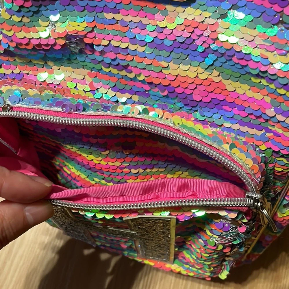 Justice Mini Flip Sequin H Backpack